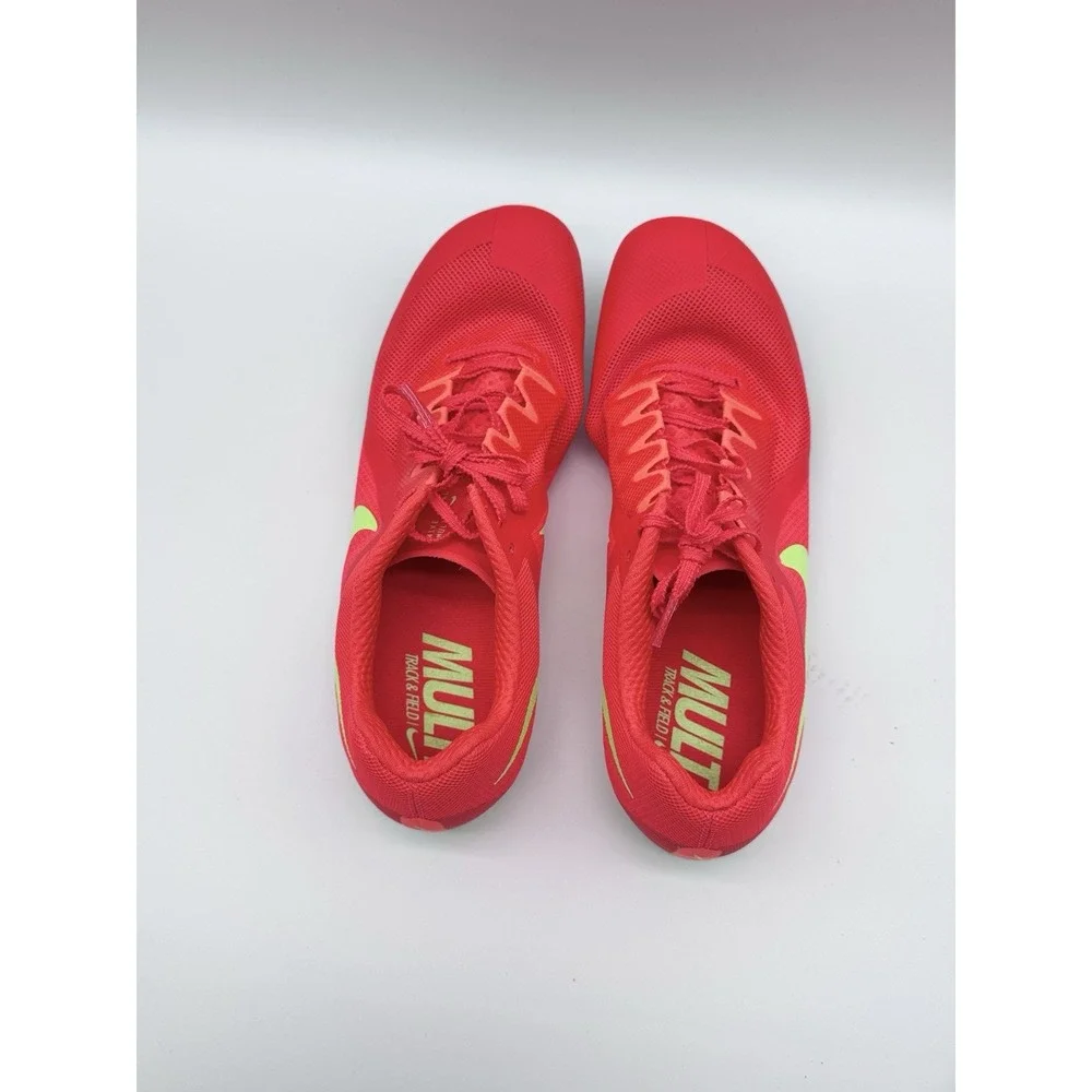 Size‎ 12M- Nike Zoom Rival Multi Sprint Track&Field, Bright Crimson/lime Green